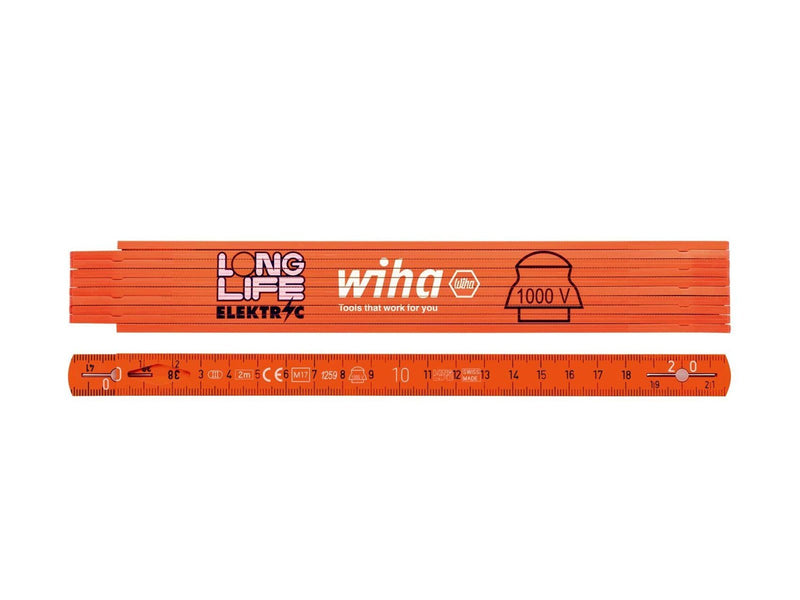 Wiha electrician's longlife® folding ruler 2m