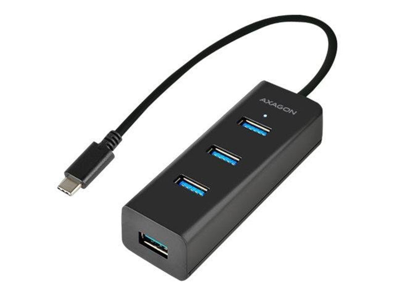 AXAGON HUE-S2C - hub - 4 ports USB-Hubs - USB 3.2 - 4 - Schwarz