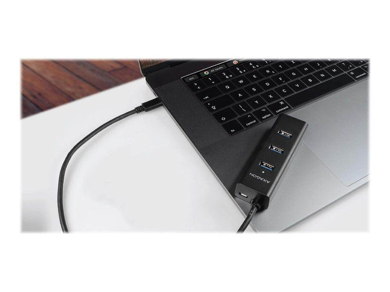 AXAGON HUE-S2C - hub - 4 ports USB-Hubs - USB 3.2 - 4 - Schwarz