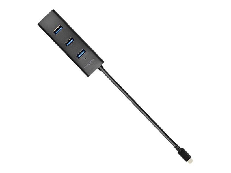 AXAGON HUE-S2C - hub - 4 ports USB-Hubs - USB 3.2 - 4 - Schwarz