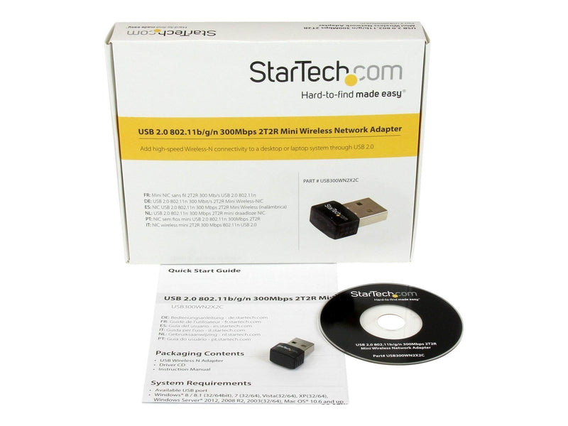 StarTech.com USB 2.0 300Mbps Mini Wireless-N Netzwerk Adapter