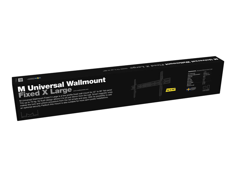Multibrackets M Universal Wallmount Fixed X Large 75 kg 90" From 100 x 100 mm