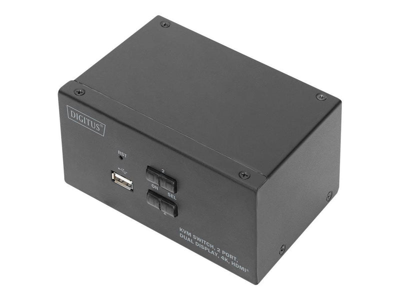 DIGITUS DS-12860 - KVM / audio / USB switch - 2 ports