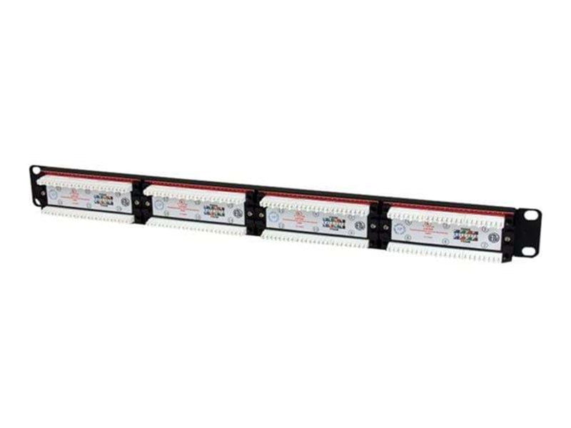 StarTech.com 24 Port 1U Rack Befestigungskit Cat 6 110 Patch Panel
