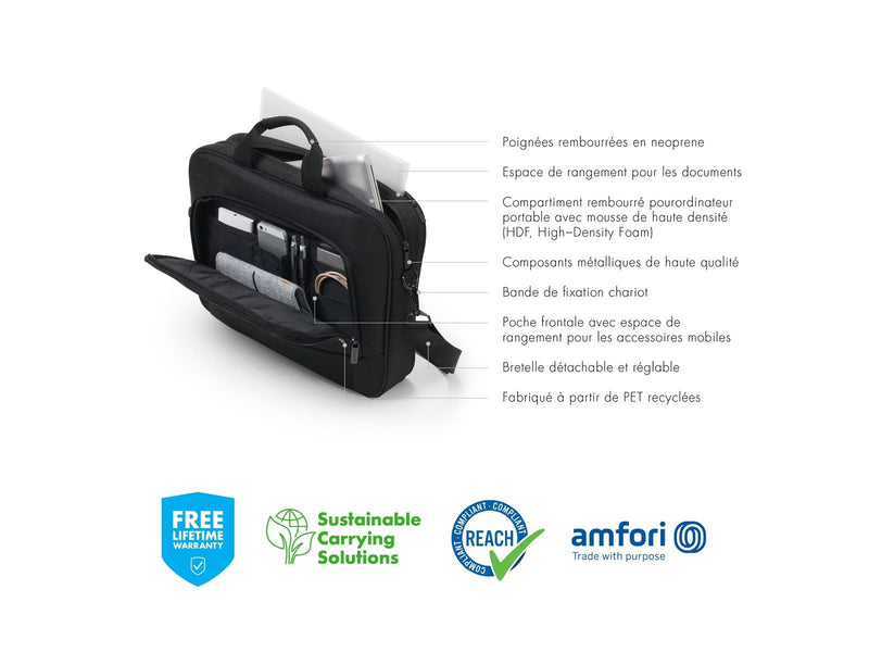 Dicota Eco Top Traveller Base Laptop-Tasche für Laptop 17.3" | Schwarz