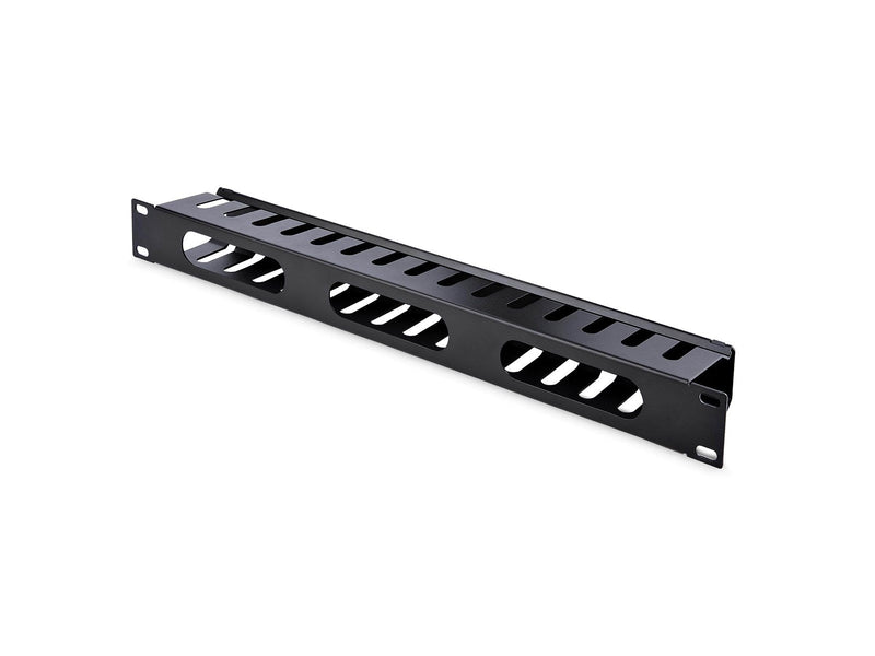 StarTech.com 1U Horizontal Finger Duct Kabel Management Panel mit Abdeckung