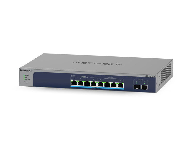 Netgear MS510TXUP 8-Port Multi-Gigabit/10G Ethernet Ultra60 PoE++ Smart Switch with 2 SFP+ Ports