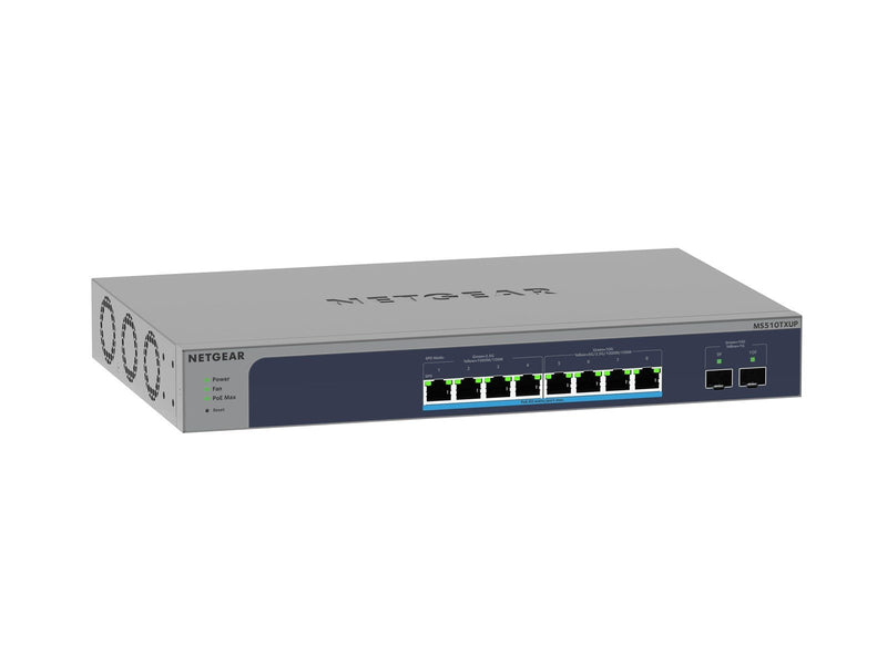 Netgear MS510TXUP 8-Port Multi-Gigabit/10G Ethernet Ultra60 PoE++ Smart Switch with 2 SFP+ Ports