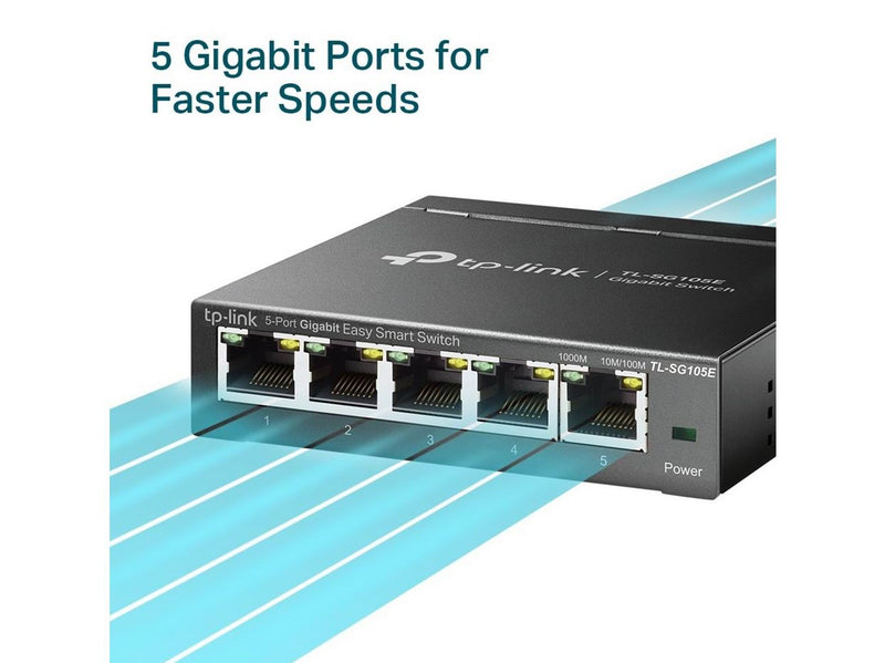 TP-Link TL-SG105E 5-Port Gigabit Easy Smart Switch