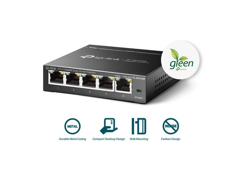 TP-Link TL-SG105E 5-Port Gigabit Easy Smart Switch