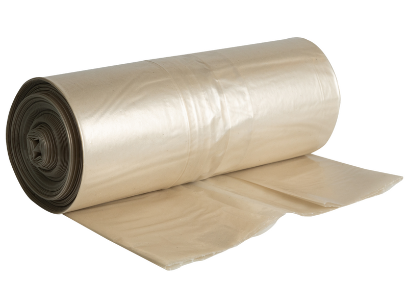 G.Funder Container garbage bags for 120 liter container clear plastic 10 bags per roll - heavy duty quality