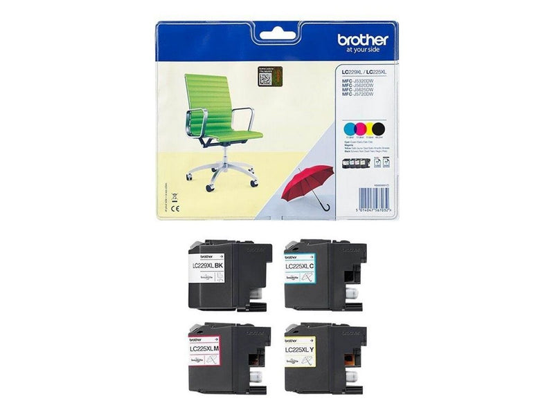Brother LC229XLVALBP (Black Yellow Cyan Magenta) Ink
