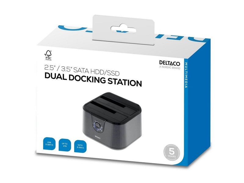 Deltaco MAP-GD35U3 HDD Dock with Clone function