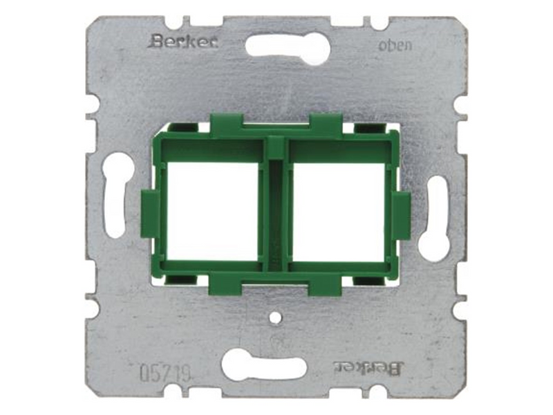 Berker Supporting plate 2gang for modular jacks