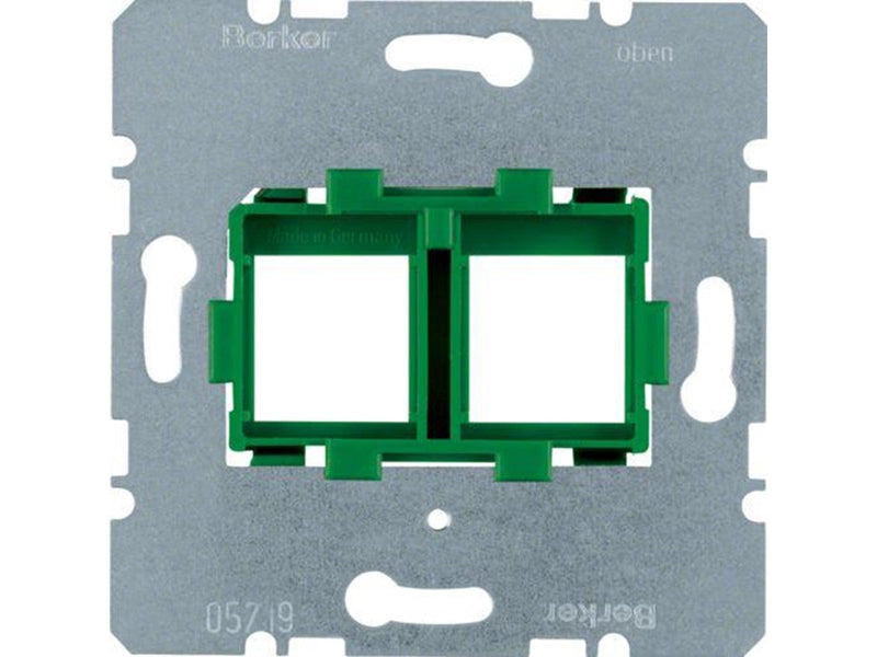 Berker Supporting plate 2gang for modular jacks