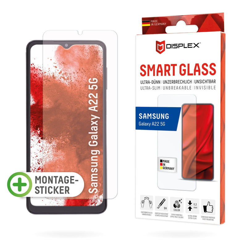 DISPLEX Smart Glass Displayschutzfolie für Samsung Galaxy A22 5G