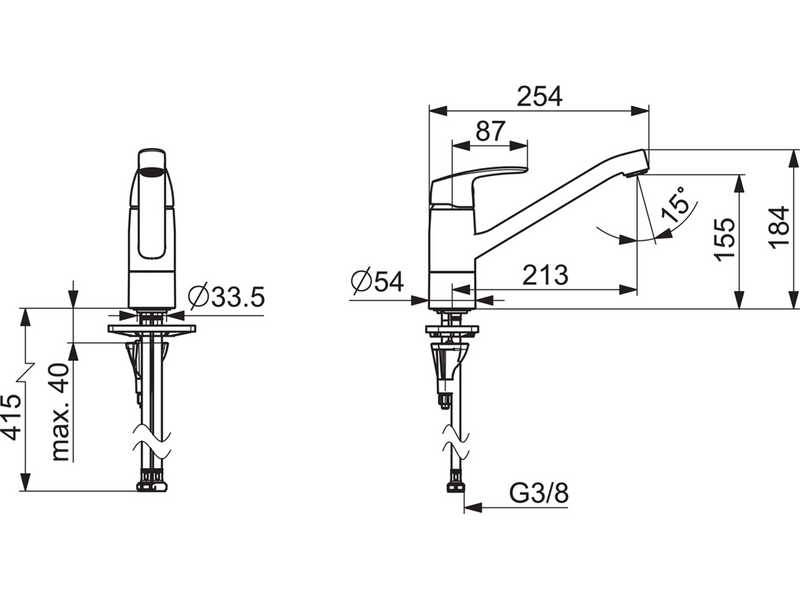 Oras safira kitchenfaucet