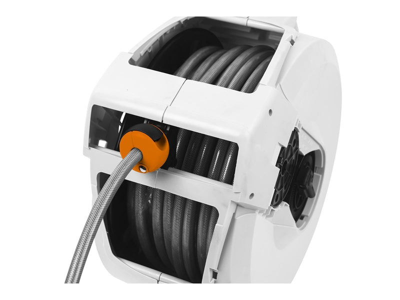Greenit Hose reel with 35 m hose and automatic retraction