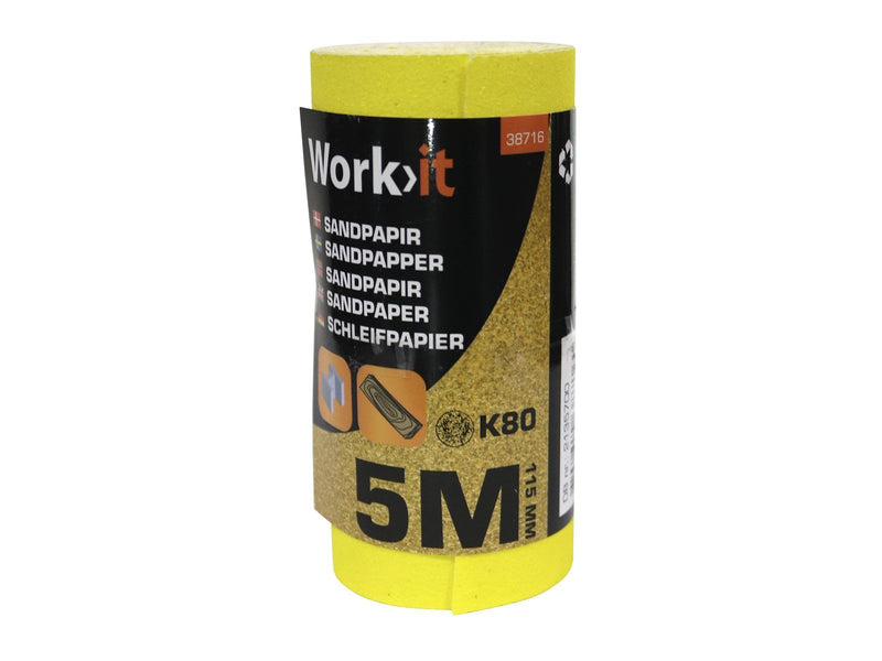 Workit Sandpaper roll - K80