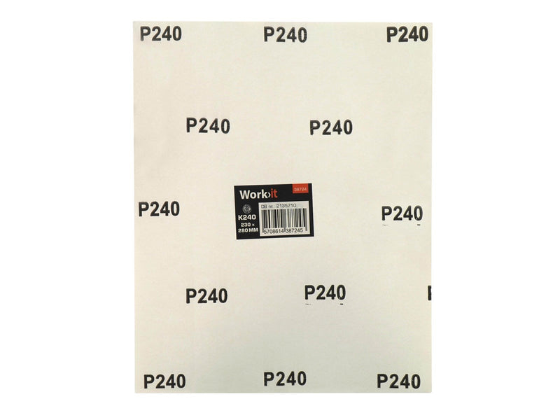 Workit Sandpaper sheets - K240