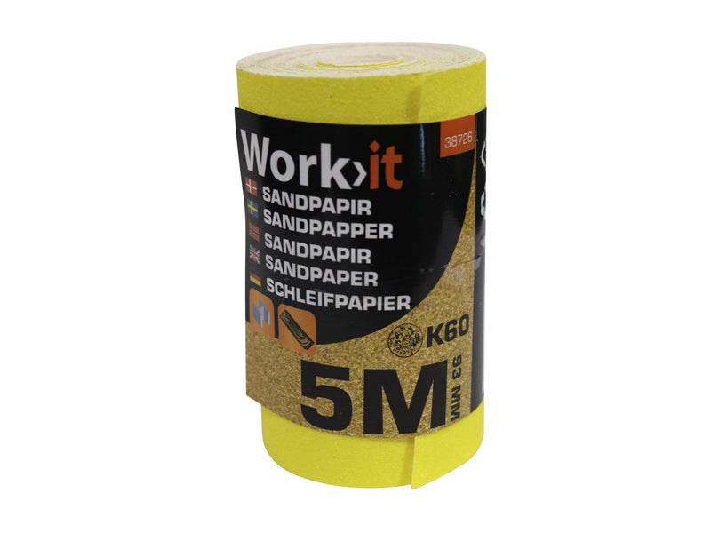 Workit Sandpaper roll - K60
