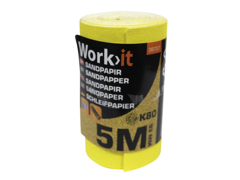 Workit Sandpaper roll - K80