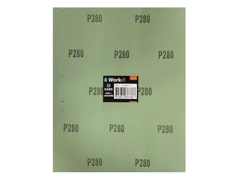 Workit Sandpaper sheets - K280 wet sandpaper