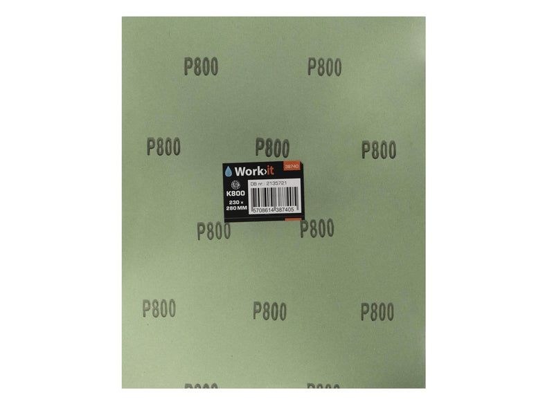 Workit Sandpaper sheets - K800 wet sandpaper