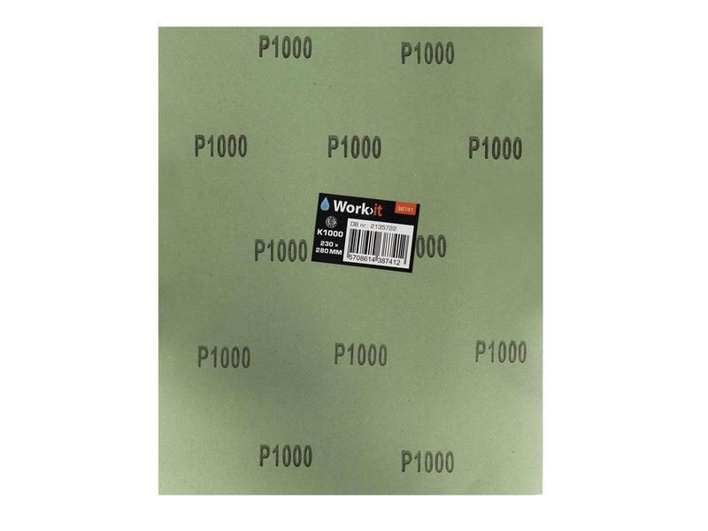 Workit Sandpaper sheets - K1000 wet sandpaper