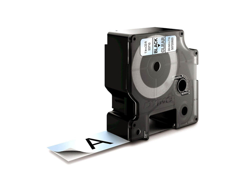 DYMO D1-Etikettenband | schwarz auf transparent | 24 mm x 7 m