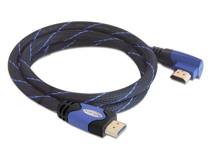 DeLOCK Kabel HDMI High Speed mit Ethernet gewinkelt 2m