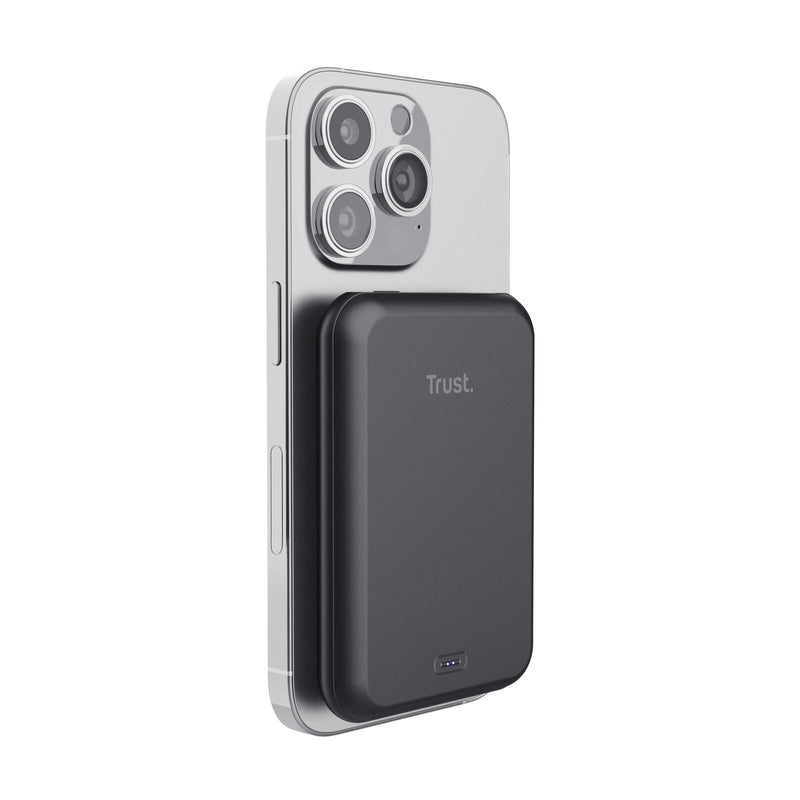 Trust Magno Magnetische kabellose 5.000 mAh-Powerbank - Schwarz