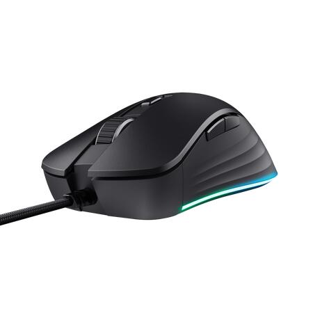 Trust GXT924 Ybar+ Hochleistungsfähige Gaming-Maus - Schwarz