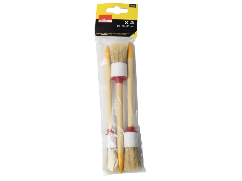 Millarco Paint brush set x 3 pcs - round