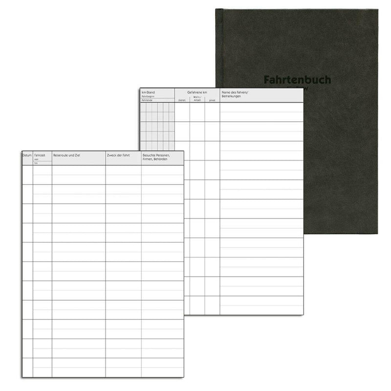 AVERY Zweckform Fahrtenbuch, Pkw mit Jahresabrechnung Formularbuch 223D - 1 x 48 Blatt