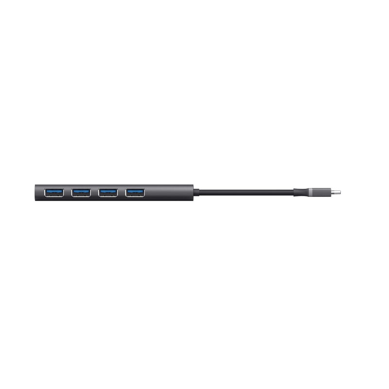Trust Halyx USB-C zu USB-A 3.2 Gen1- Hub mit 4 Anschlüssen - Grau