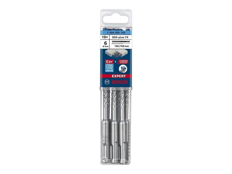 Bosch HAMMERBOR PLUS-7X 6X165MM 10 STK