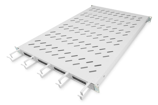 Digitus Fachboden 19'-Schränke festeinbau für 1.000mm Tiefe bis 120kg 1HE inkl. Kabelmanagement RAL7035 grau (DN-97684)
