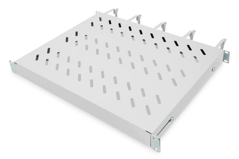 Digitus Fachboden 19'-Schränke festeinbau für 600mm Tiefe bis 120kg 1HE inkl. Kabelmanagement RAL7035 grau (DN-97680)