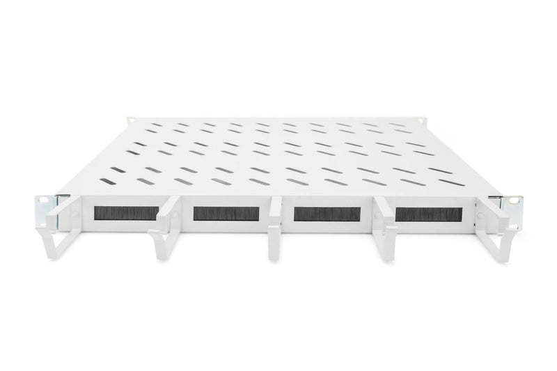 Digitus Fachboden 19'-Schränke festeinbau für 600mm Tiefe bis 120kg 1HE inkl. Kabelmanagement RAL7035 grau (DN-97680)
