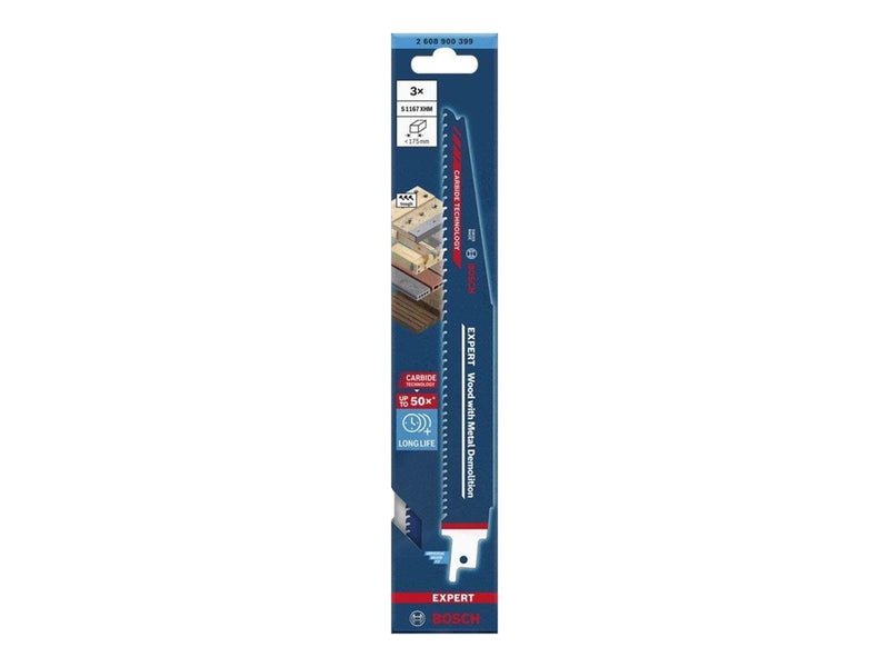 Bosch BAJONETSAVKLINGE S1167XHM WOOD/MET 3 STK