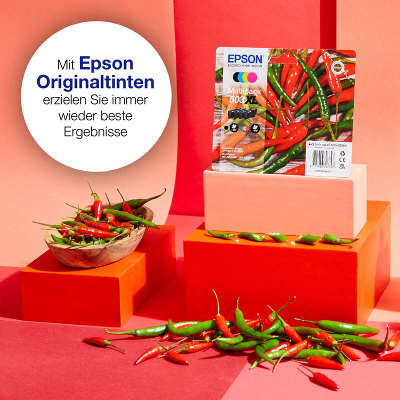 Epson Original 503XL Chilischoten Druckerpatronen - 4er Multipack (C13T09R64010)