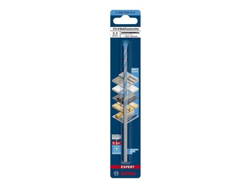 Bosch BOR CYL MULTICONSTRUCTION 5.5X150MM
