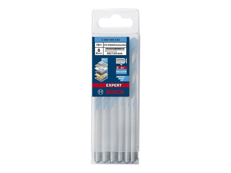 Bosch BOR CYL MULTICONSTRUCTION 8X120MM 10 STK