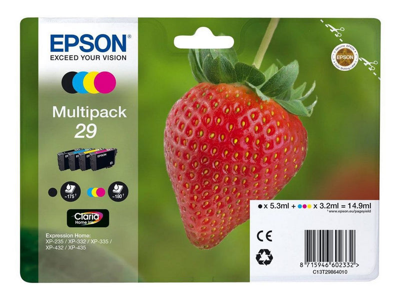 Epson 29 Multipack (Black Yellow Cyan Magenta) Ink