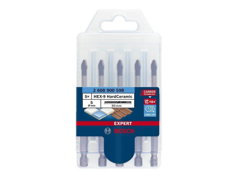Bosch BOR HEX HARDCERAMIC 5X90MM 5 STK