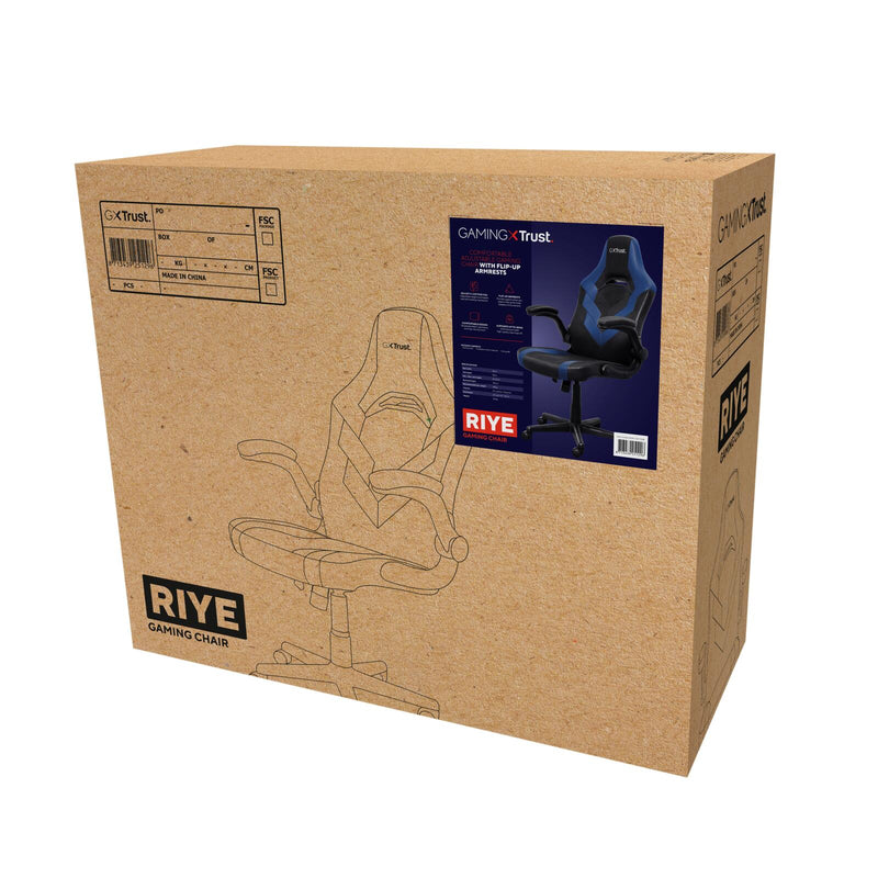 Trust Gaming GXT 703B Riye Gaming-Stuhl - Blau