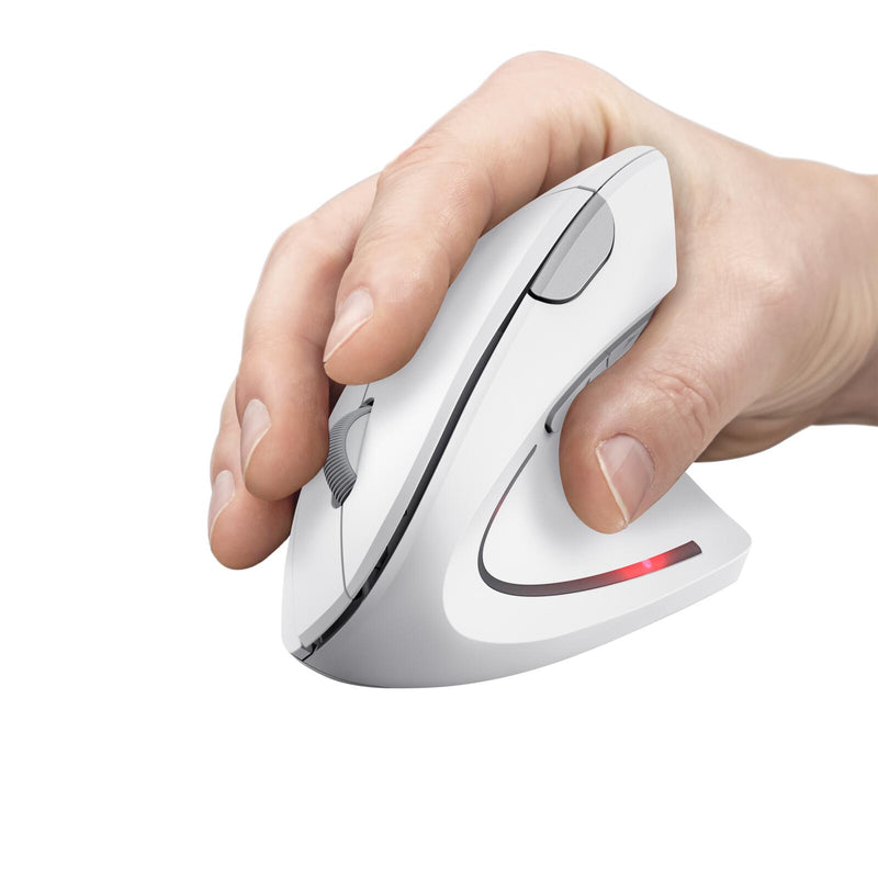 Trust Verto Vertikale ergonomische Funkmaus - Weiß