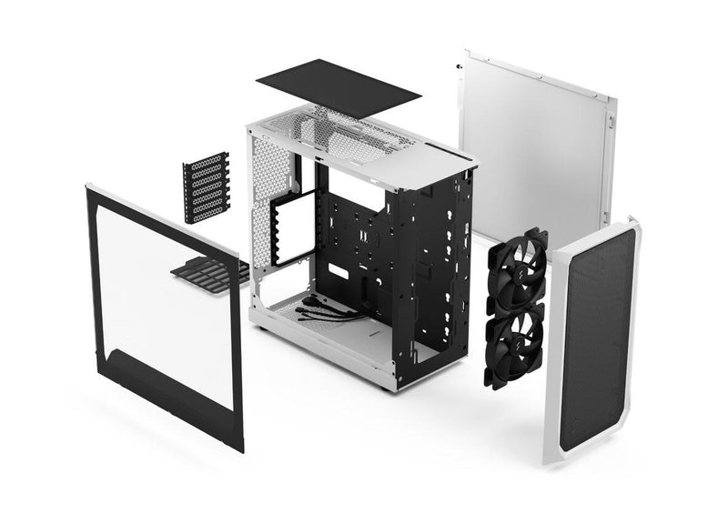 Fractal Design Focus 2 - White TG Clear Tint
