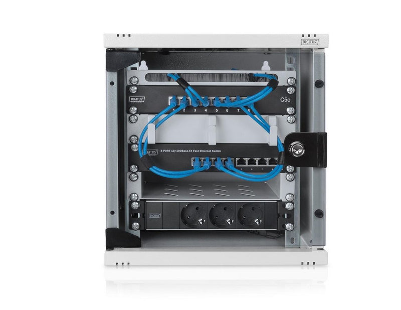 DIGITUS 6U - Wall-mounted housing 254 mm (10") - 312x300 mm (WxD)